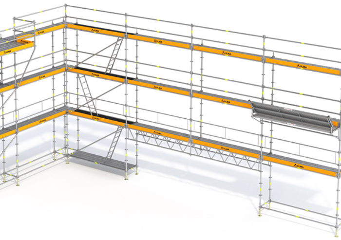 Andamio multidireccional